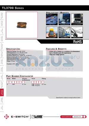 TL3700AF100Q datasheet - TL3700 SERIES