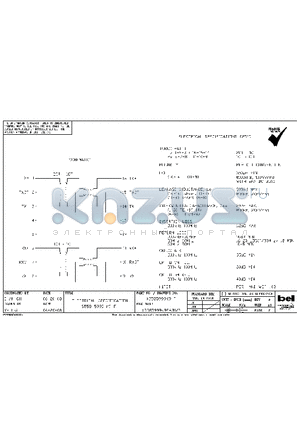 X558-5999-K9-F datasheet - ELECTRICAL SPECIFICATION