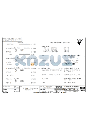 X558-5999-L5-F datasheet - 10/100BT MAGNETICS MODULE