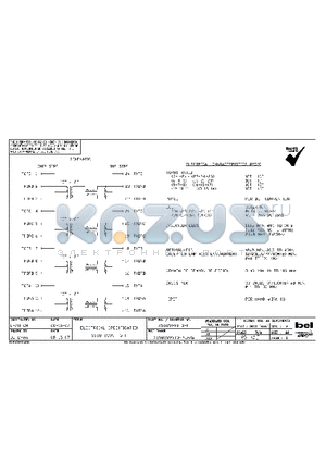 X5585999T3-F datasheet - ELECTRICAL SPECIFICATION