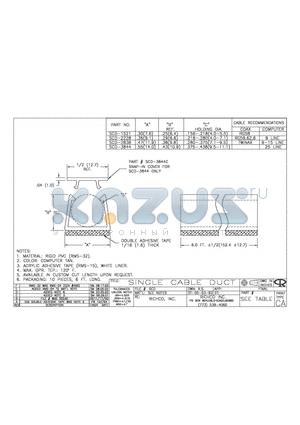 SCD-2828 datasheet - SINGLE CABLE DUCT