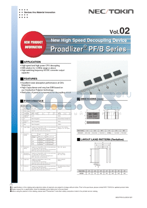 PFB8553200D277MB datasheet - New High Speed Decoupling Device Proadlizer^ PF/B Series