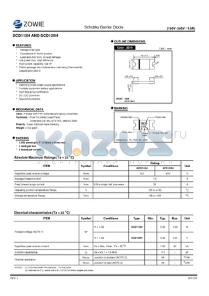 SCD115H datasheet - Schottky Barrier Diode