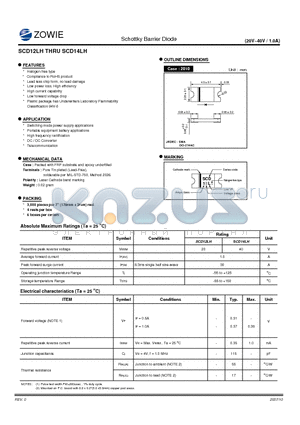 SCD12LH datasheet - Schottky Barrier Diode