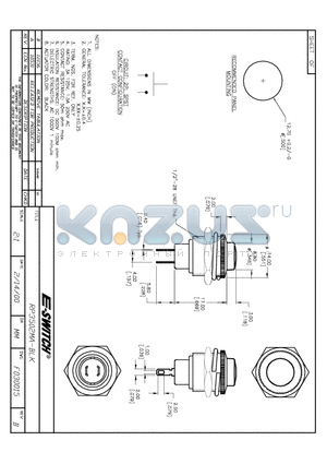 RP3502MA-BLK datasheet - E-SWITCH RP3502MA-BLK