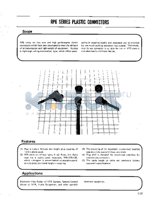 RP6-10PF-8P datasheet - PLASTIC CONNECTORS