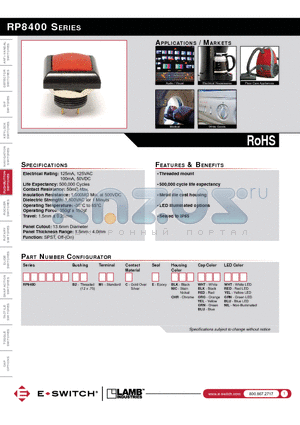 RP8400 datasheet - RP8400 SERIES