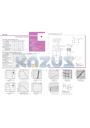 RPI-246 datasheet - Photointerrupter, Small type