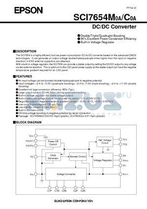 SCI7654M0A datasheet - DC/DC Converter