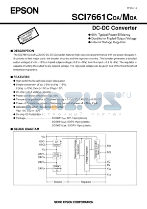 SCI7661 datasheet - DC-DC Converter