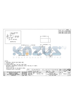 RCP-86 datasheet - CARD EJECTORS