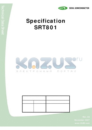 SRT801 datasheet - surface-mount LED