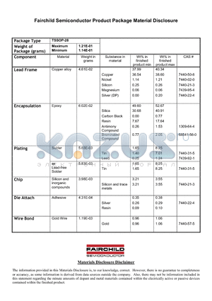 TSSOP-28 datasheet - TSSOP-28