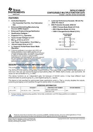 V62/03641-01XE datasheet - CONFIGURABLE MULTIPLE-FUNCTION GATE