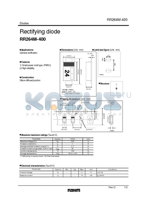 RR264M-400 datasheet - Rectifying diode
