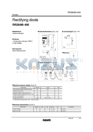RR264M-400TR datasheet - Rectifying diode