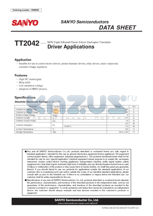 TT2042 datasheet - Driver Applications