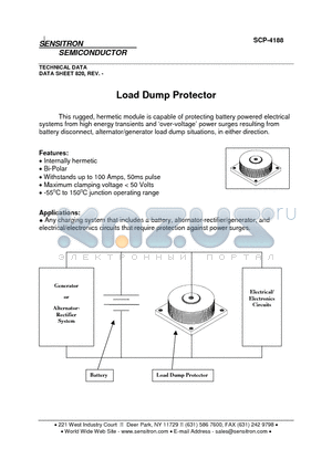 SCP-4188 datasheet - Load Dump Protector