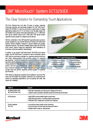 SCT3250EX datasheet - The Clear Solution for Demanding Touch Applications