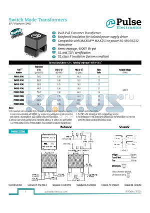 PH9185 datasheet - Switch Mode Transformers