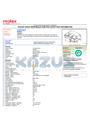 SD-105020-001 datasheet - 0.50mm (.020