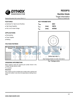 RD33FG02 datasheet - Rectifier Diode Target Information