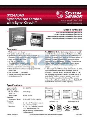 SS2415ADAS datasheet - Synchronized Strobes with SyncCircuit