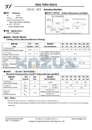 SS29 datasheet - Schottky Rectifier