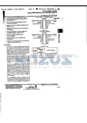 TL594C datasheet - PULSE-WIDTH-MODULATION CONTROL CIRCUITS