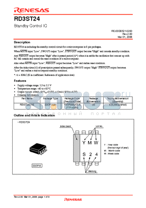 RD3ST24USE datasheet - Standby Control IC