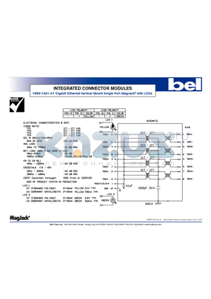 V890-1AX1-A1 datasheet - INTEGRATED CONNECTOR MODULES