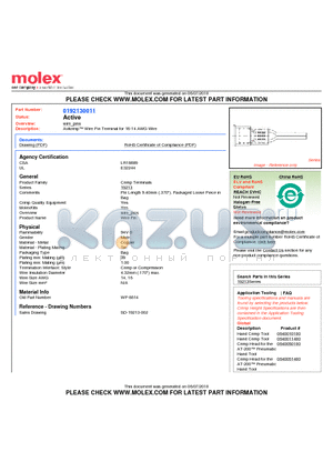 SD-19213-002 datasheet - Avikrimp Wire Pin Terminal for 16-14 AWG Wire