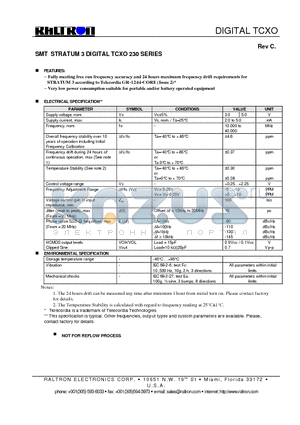 TU445ALZ datasheet - DIGITAL TCXO