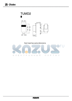 TUMD2 datasheet - Each lead has same dimensions