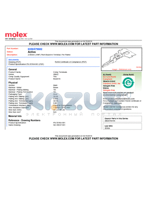 SD-35047-001 datasheet - 2.50mm (.098