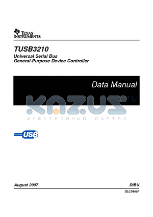 TUSB3210 datasheet - Universal Serial Bus General-Purpose Device Controller