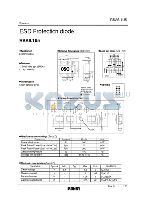 RSA6.1U5_05 datasheet - ESD Protection diode