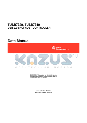 TUSB7320 datasheet - USB 3.0 xHCI HOST CONTROLLER