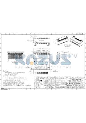 SD-45560-001 datasheet - 0.8MM HANDYLINK 16 CKT CRADLE CONN. ASSY PERPENDICULAR TO PCB