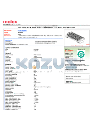 SD-45970-001 datasheet - 1.27mm (.050