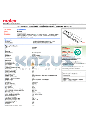 SD-45984-800 datasheet - 1.27mm (.050