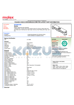 SD-47300-100 datasheet - 1.00mm(.039