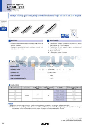 RDC1022A05 datasheet - Linear Type