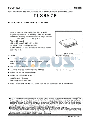 TL8857F datasheet - NTSC SKEW CORRECTION IC FOR VCR