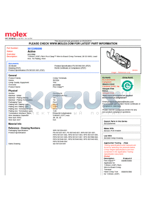 SD-501334-001 datasheet - 1.00mm (.039