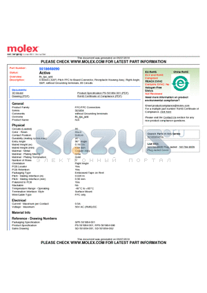 SD-501864-001 datasheet - 0.50mm (.020