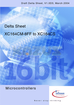 XC164CM_04 datasheet - 16-Bi t Single-Chip Microcontroller