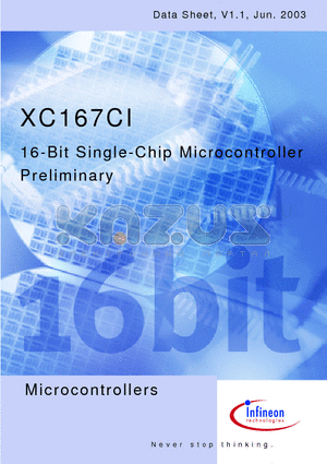 XC167CI datasheet - 16-Bit Single-Chip Microcontroller Preliminary