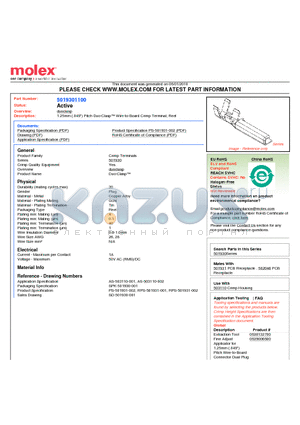 SD-501930-001 datasheet - 1.25mm (.049