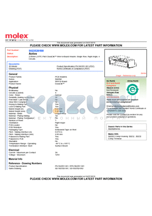 SD-502352-001 datasheet - 2.00mm (.079